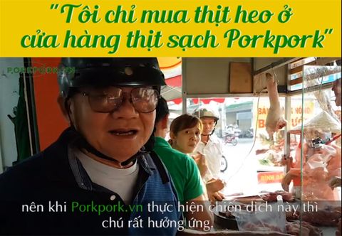 Người dân TP. Hồ Chí Minh tin dùng thịt heo sạch Porkpork