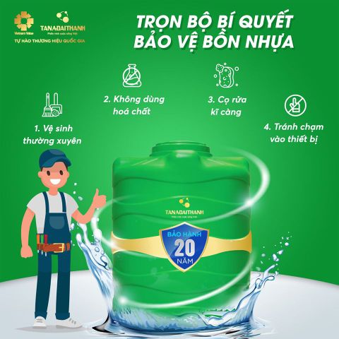 BẢO VỆ BỒN NƯỚC NHỰA THẬT SỰ ĐƠN GIẢN NHƯNG ĐẦY HIỆU QUẢ