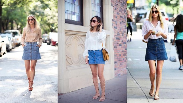 6 ý tưởng phối đồ với chân váy jean cực trendy cho bạn gái