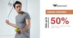 ƯU ĐÃI ĐẾN 50% MỪNG KHAI TRƯƠNG SHOWROOM ARISTINO THÁI HÀ