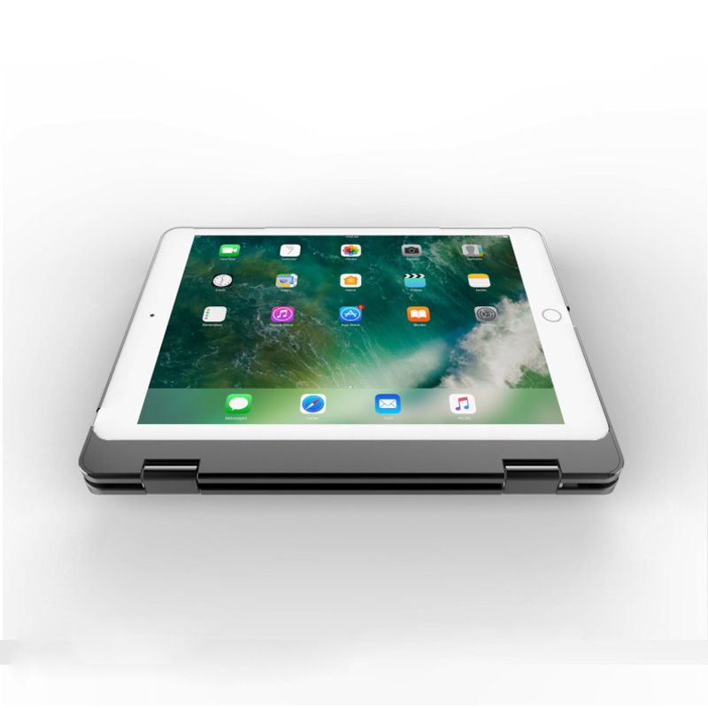 Bàn phím Bluetooth cho iPad Air 2 , Pro 9.7, iPad 2018, iPad 2017 Promax F181/F19 (Biến iPad thành Macbook) có đèn kèm bao da case tách rời - Đen