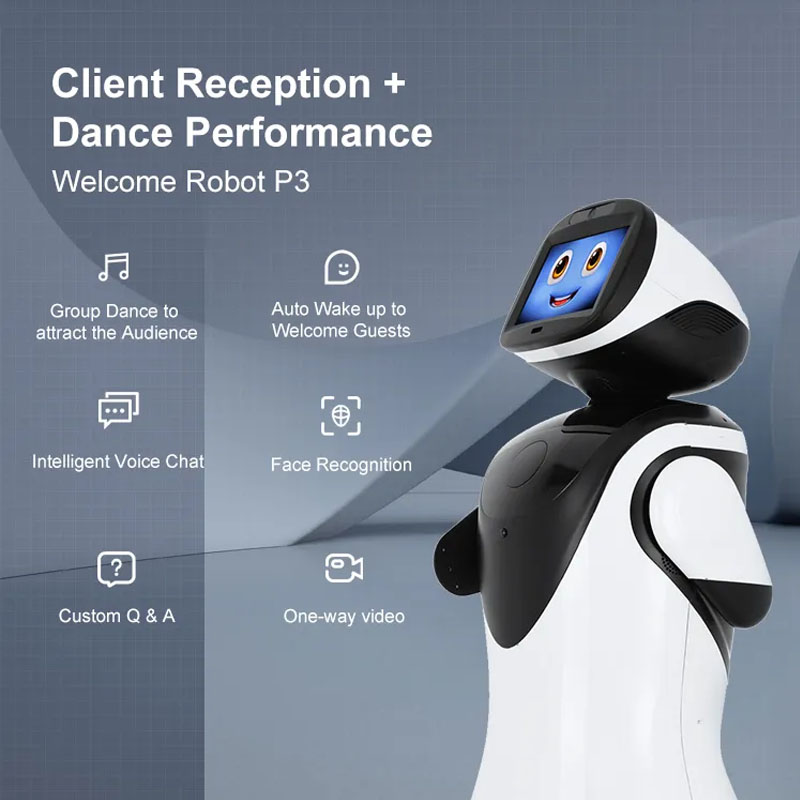 Robot phục vụ Aturos P3 nhảy múa, chào hỏi, tư vấn , lễ tân, tích hợp GPT Chat