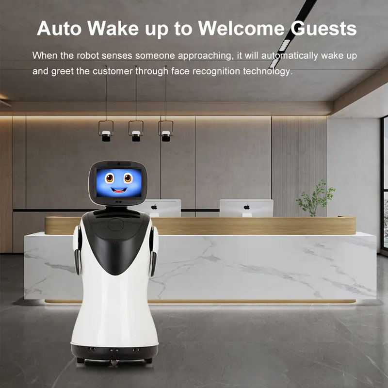 Robot phục vụ Aturos P3 nhảy múa, chào hỏi, tư vấn , lễ tân, tích hợp GPT Chat