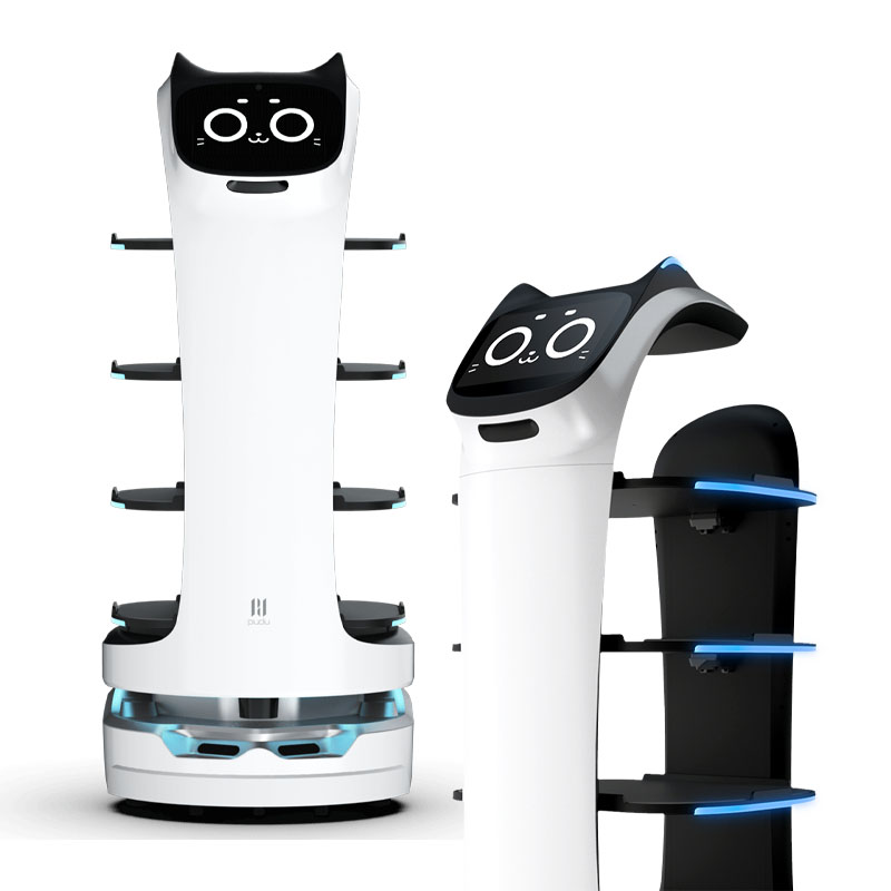 Robot tự phục vụ cao cấp Aturos BellaBot cho nhà hàng, quán cà phê, văn phòng, ngân hàng