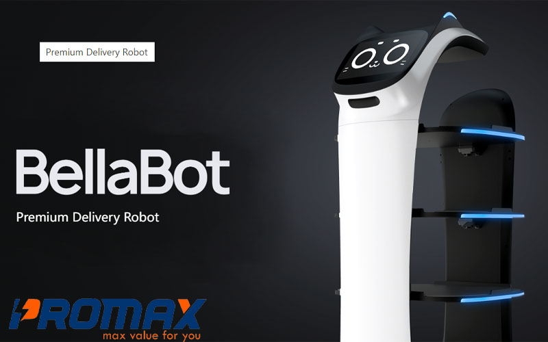 Robot tự phục vụ cao cấp Aturos BellaBot cho nhà hàng, quán cà phê, văn phòng, ngân hàng