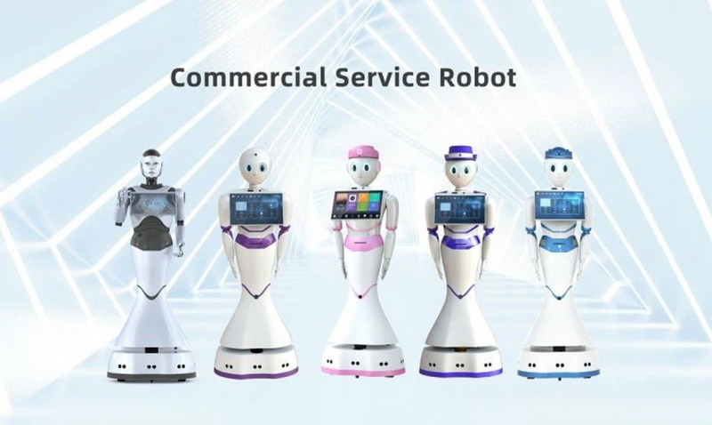 Robot phục vụ thông minh Vicky robot bán hàng, lễ tân thông minh