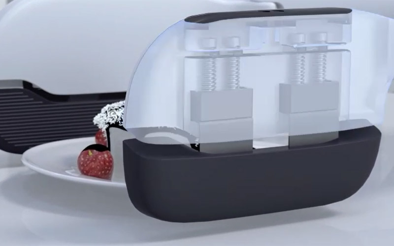Robot phục vụ món ăn thông minh thế hệ mới Pudu A1, có thể gắp thức ăn, bưng đĩa