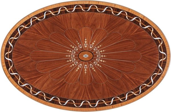 mặt bàn trà gỗ cao cấp cổ điển với họa tiết phức tạp