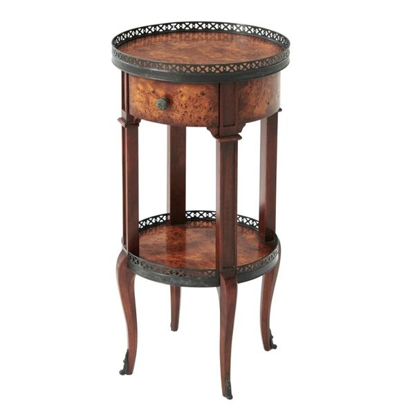 Bàn trà nhỏ tròn phong cách Louis XVI