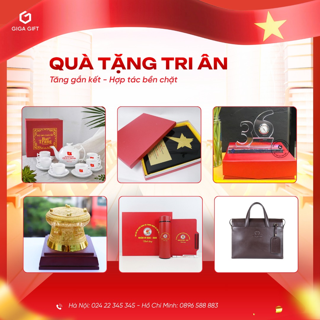 Quà tặng tri ân khách hàng, đối tác, nhân viên dịp quốc khánh