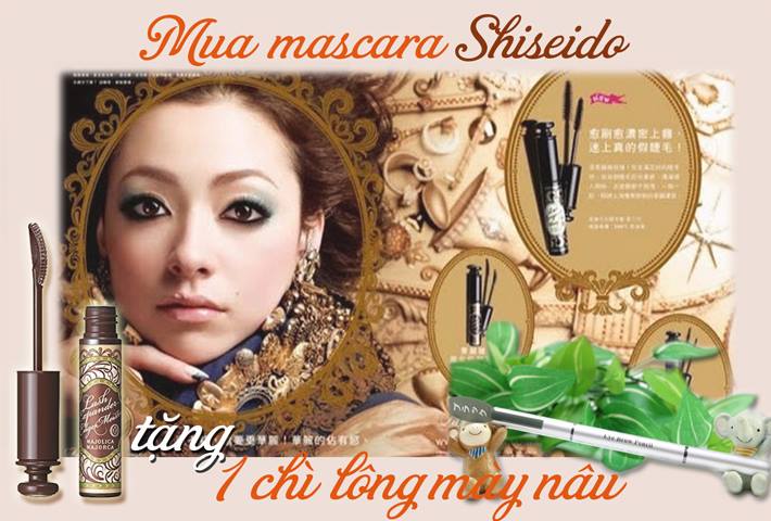 Mua mascara Shiseido tặng 1 chì lông mày 2 đầu