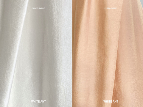 Chất liệu vải Tencel – White Ant - Mát dịu nhẹ, mềm mại, óng ả ngọc ngà với bề mặt mộc quý phái và đặc biệt thân thiện với môi trường