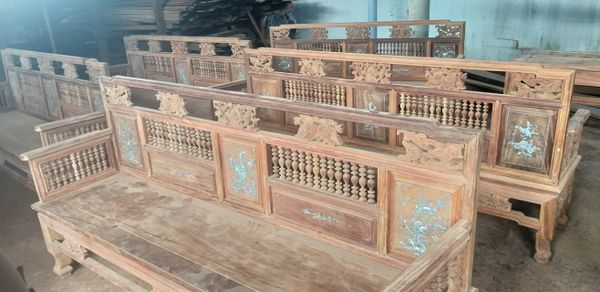 bàn ghế trường kỷ gỗ lim