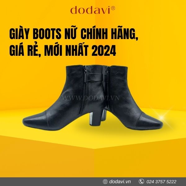 Giày boots nữ chính hãng, giá rẻ, mới nhất 2024