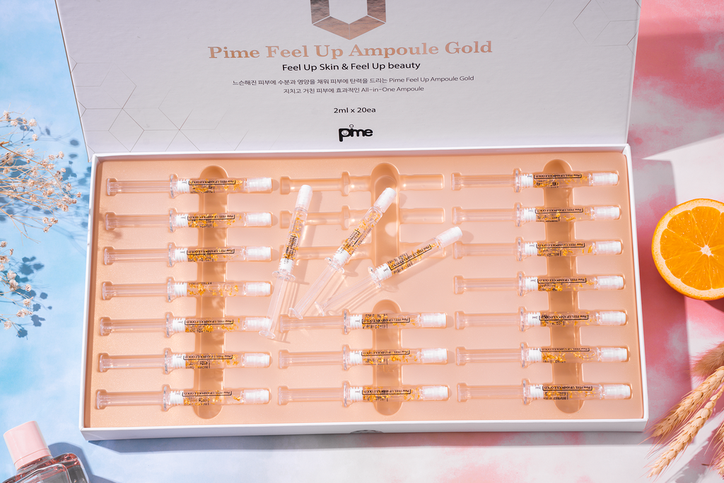 PIME FEEL UP AMPOULE GOLD - GIẢI PHÁP CHO DA MÙA HANH KHÔ