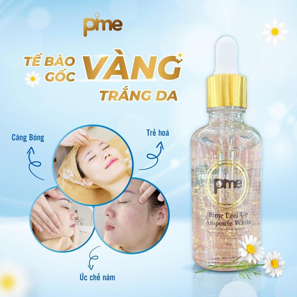 TẾ BÀO GỐC TRẮNG DA PIME FEEL UP AMPOULE WHITE 50ML
