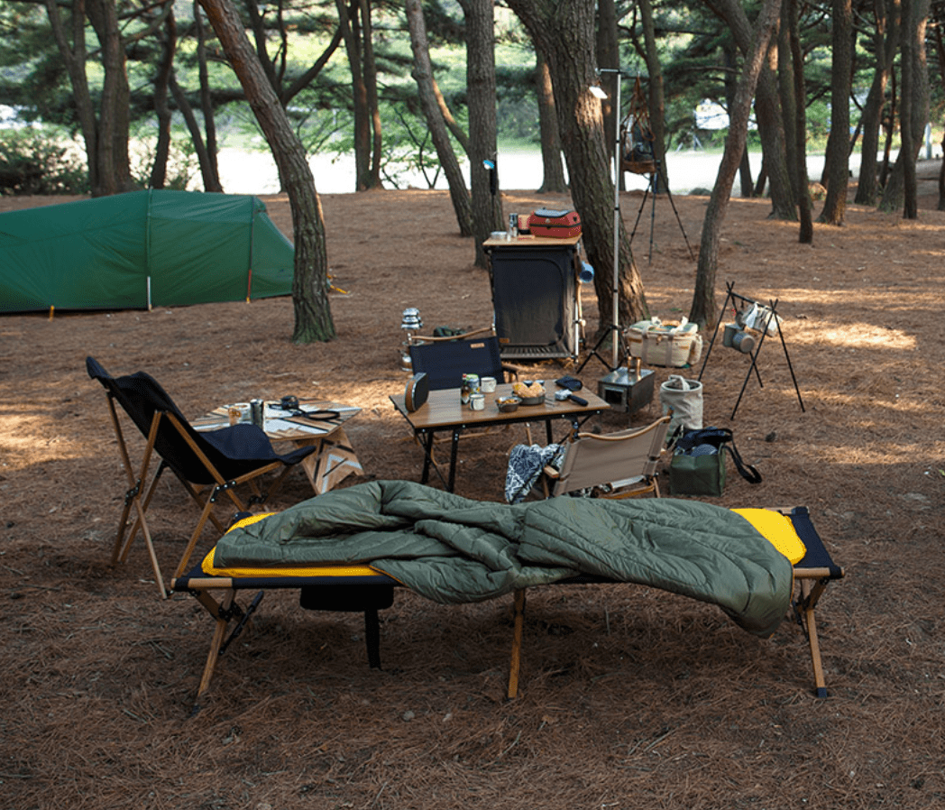 Giường xếp cắm trại vân gỗ Naturehike NH19X003-C