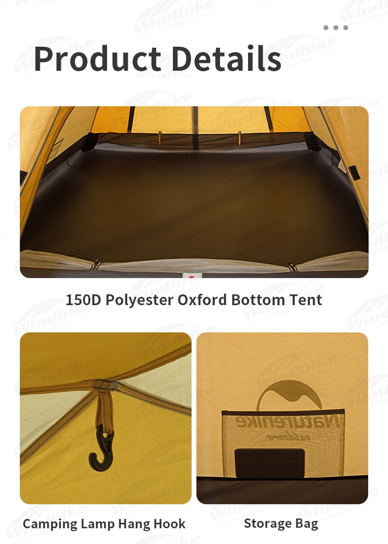 Lều chống nước Naturehike P-Series mang đi cắm trại