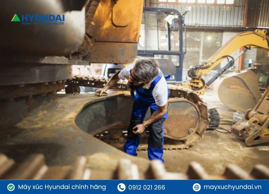 Hướng dẫn bảo dưỡng máy xúc đào đúng kỹ thuật