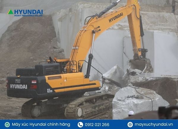 Tổng quan về máy xúc bánh xích Hyundai: Cấu tạo, ứng dụng