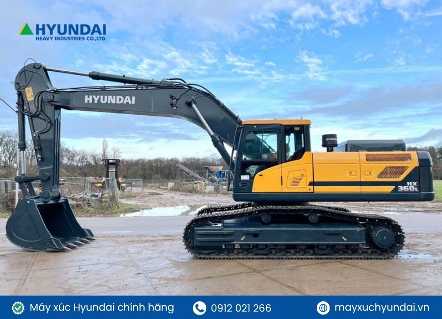 Tổng quan về máy xúc bánh xích Hyundai: Cấu tạo, ứng dụng