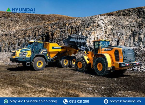 Nguyên lí làm việc của máy xúc lật