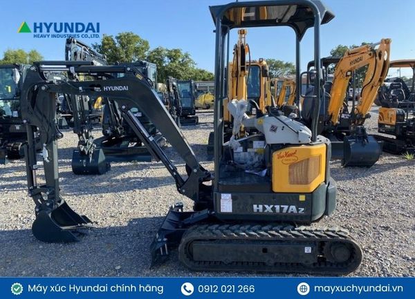 Chi tiết về máy xúc mini Hyundai nhỏ gọn, ưu việt
