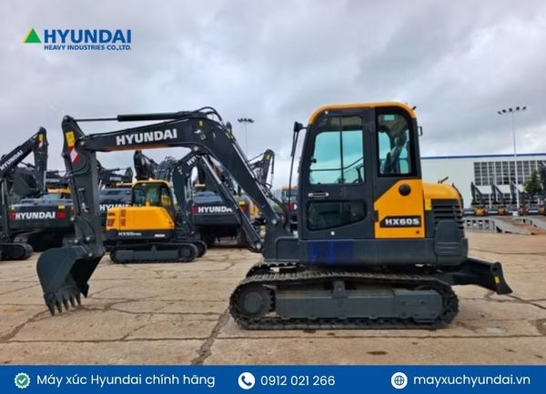 Chi tiết về máy xúc mini Hyundai nhỏ gọn, ưu việt