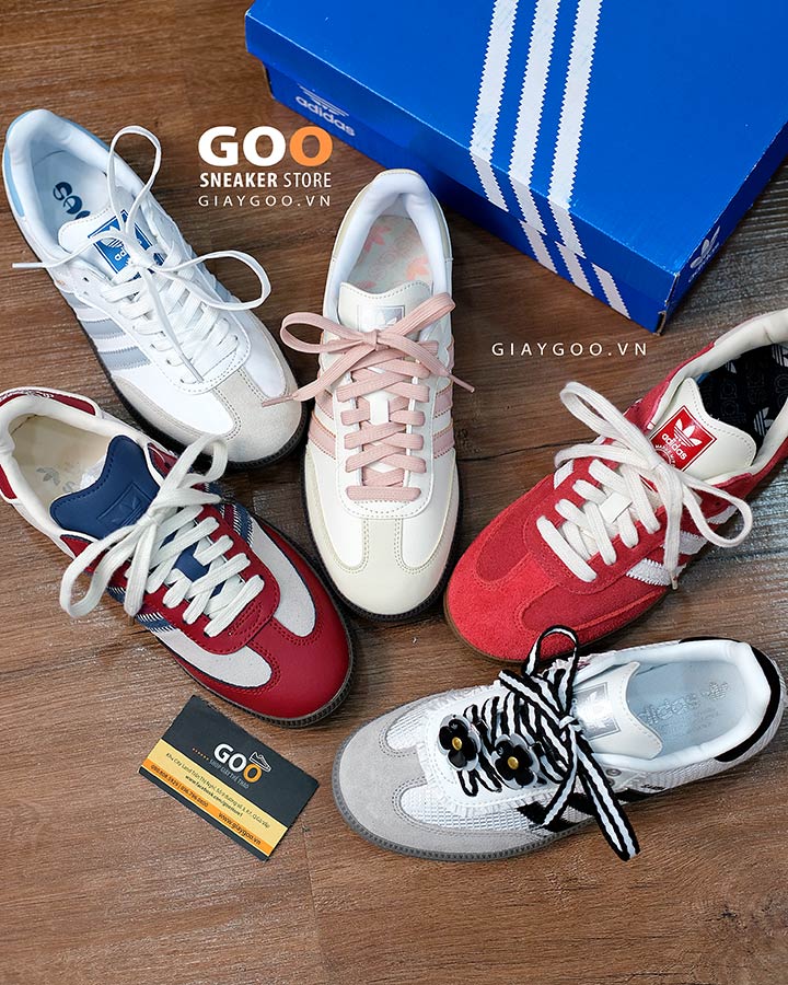 các phối màu giày samba nam nữ