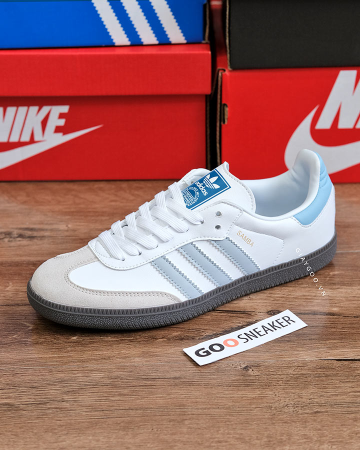 Giày Adidas Samba OG White Halo Blue ID2055
