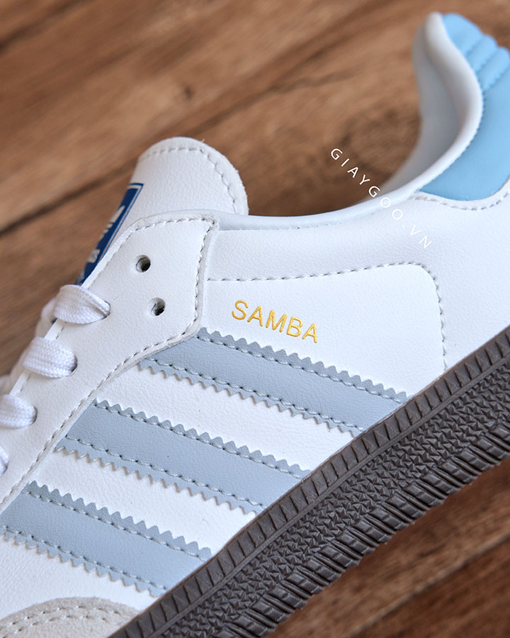 Giày Adidas Samba OG White Halo Blue ID2055