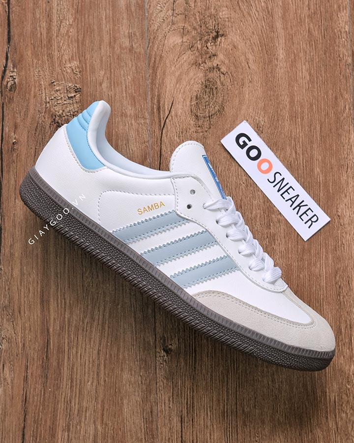 Giày Adidas Samba OG White Halo Blue ID2055