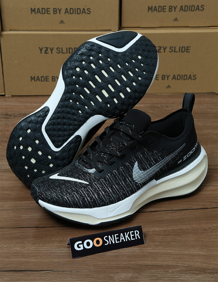 nike zoomx invincible run fk 3 đen đế trắng rep 11 like auth