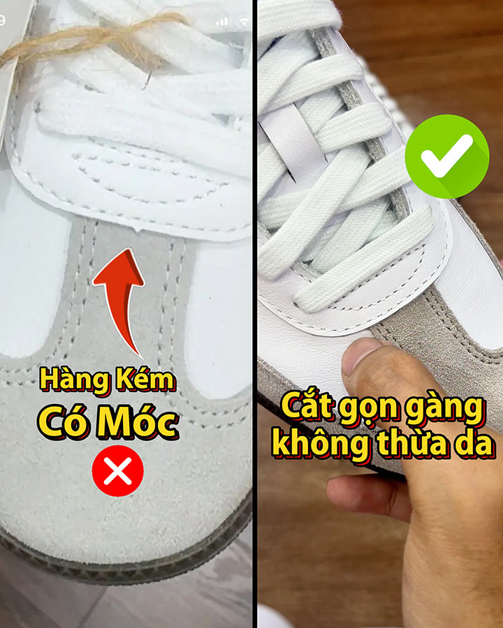 so sánh giày adidas samba