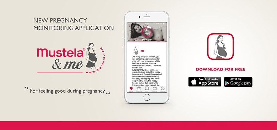 Mustela & me- ứng dụng di động cho các bà mẹ mang thai