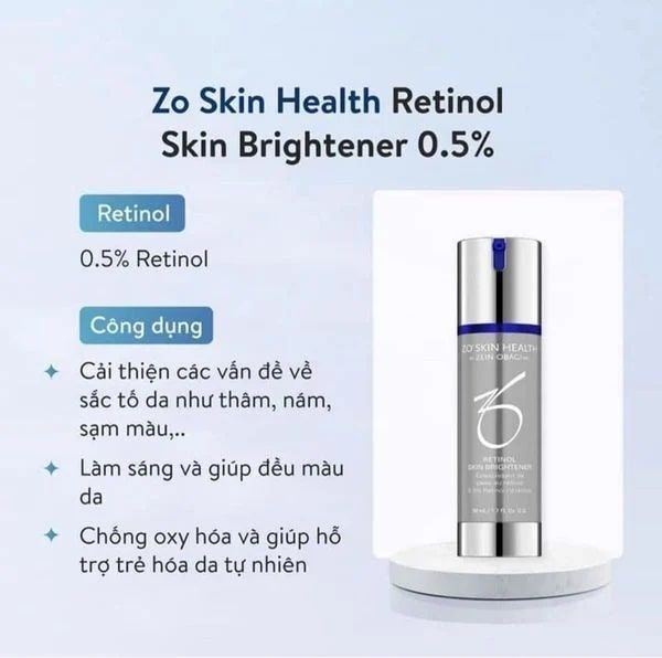 Công dụng Kem Dưỡng Trắng Da Retinol Skin Brightener 0.5%