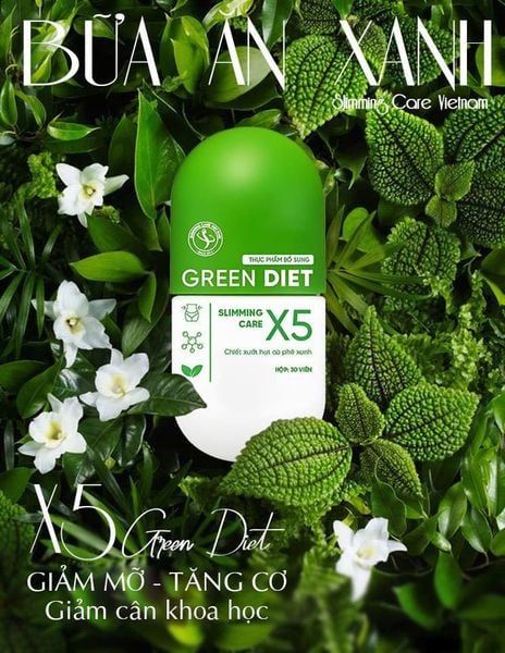 Giới thiệu Viên Green Diet Slimming Care X5