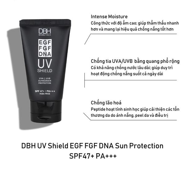 Những lưu ý khi sử dụng DBH UV Shield UVAUVB Sunscreen Protection SPF47