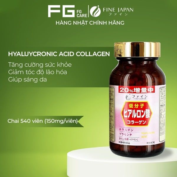 Mô Tả sản phẩm viên Fine Japan Hyaluronic Acid
