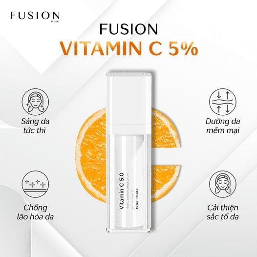 Thành phần kem dưỡng da chống lão hóa Fusion Vitamin C 5.0