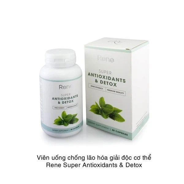 Viên uống chống lão hóa Rene Super Antioxidants & Detox