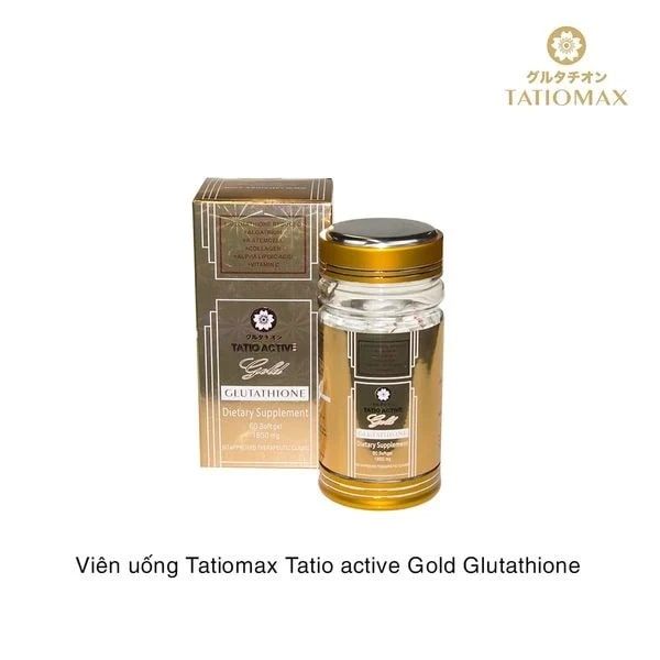 Viên Uống Hỗ Trợ Trắng Da Tatiomax Tatio active Gold Glutathione