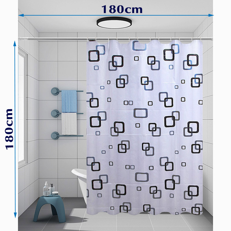 Rèm nhà tắm chống nước lắp đặt không cần khoan bắt vít