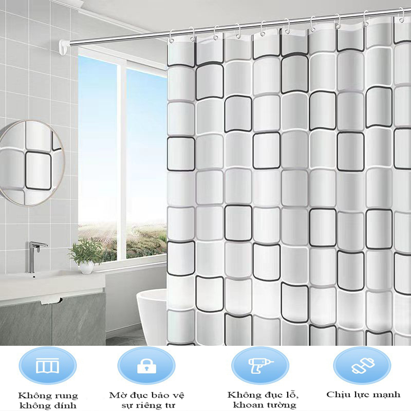 Rèm nhà tắm chống nước, rèm phòng tắm