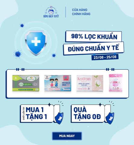 98% Lọc Khuẩn - Đúng Chuẩn Y Tế