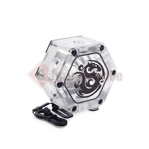 Bitspower Water Tank Hexagon 34 with Digital RGB, Clear