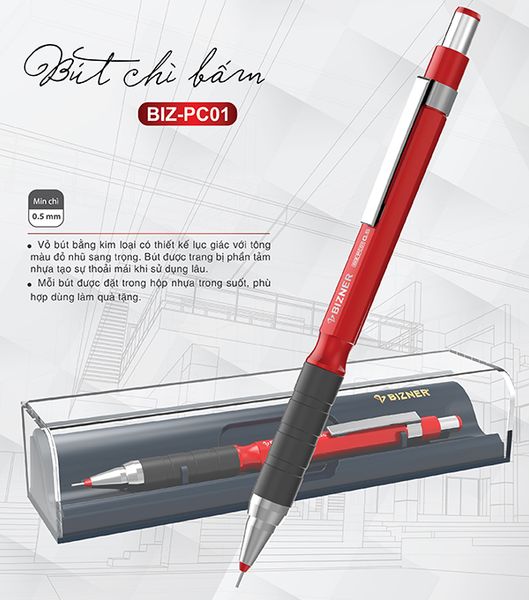 Bút chì bấm Thiên Long - Bizner BIZ-PC01