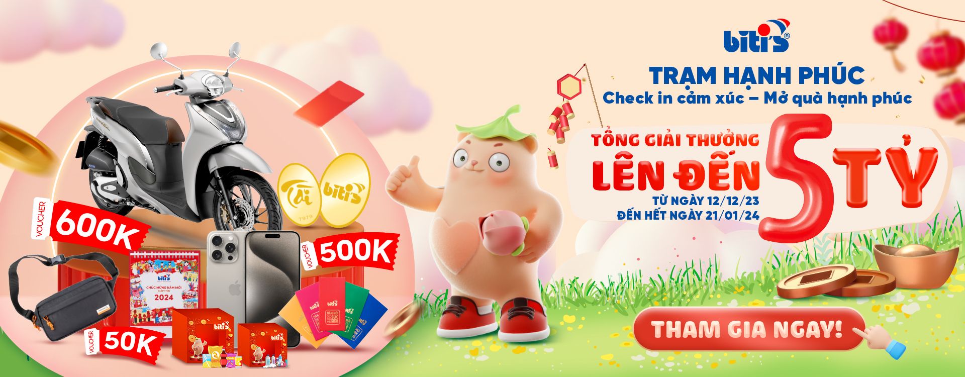 khuyến mãi bitis