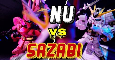 Tái hiện trận chiến giữa Nu Gundam vs Sazabi cùng nShop