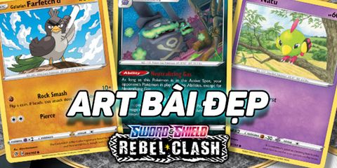 Nét thú vị trong art thẻ bài Pokemon TCG Sword & Shield Rebel Clash